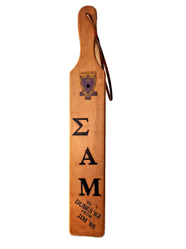 1960s fraternity paddle - paddle, sigma